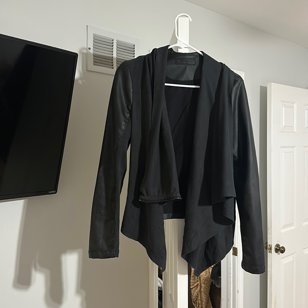 Genuine imitation leather jacket